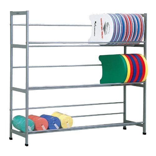 EVERNEW・エバニュー ビート板整理棚　アルミ3　EHB272   3段タイプ 収納棚 アルミ棚 ビート板 プール 水泳指導 Amazon | EVERNEW(エバニュー) ビート板整理棚 アルミ3 EHB272