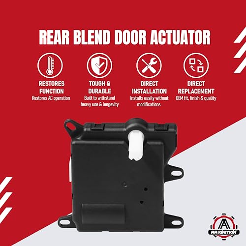 Image of HVAC Air Blend Door Actuator Rear - 604-213, 1L2Z19E616BA, YH-1743 - Compatible with Ford, Lincoln & Mercury SUVs - Expedition, Explorer, Navigator, Mountaineer & Aviator - Mode Temperature Control