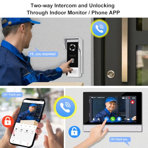 Vidéophone filaire tactile pour villa et appartement connecté Tuya - 6