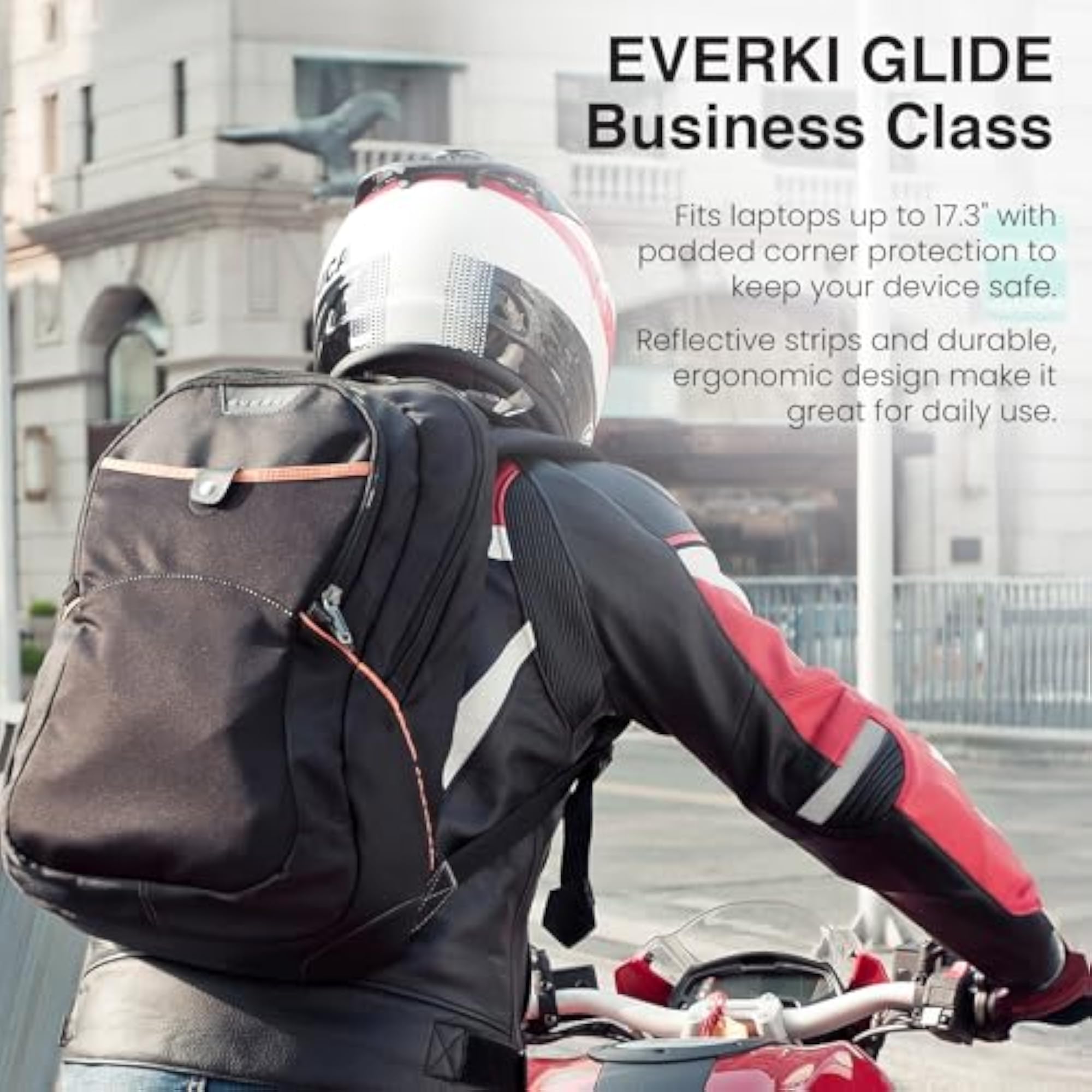 Glide Laptop Backpack for 17.3-Inch Compact, Light