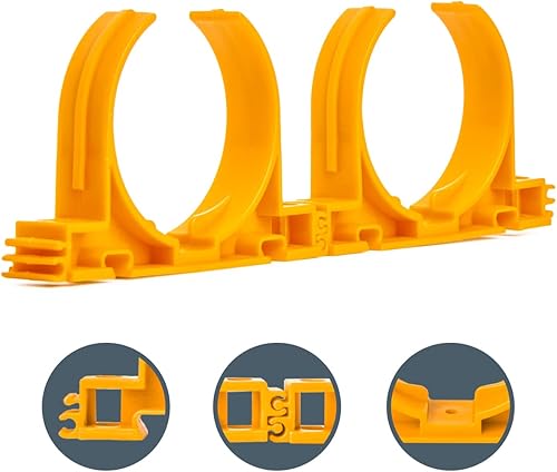 Miniatura 10 de POWERTEC 70264 Perchas de manguera de acero inoxidable con anclajes y tornillos autorroscantes para paneles de yeso, 2-1/2 pulgadas, 5 juegos