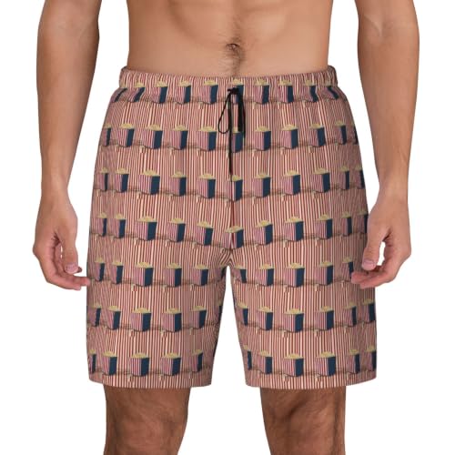 Short de bain de plein air leger et respirant motif popcorn