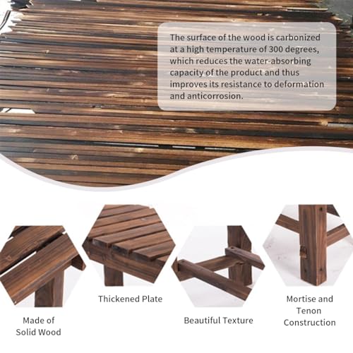 Banc en bois d'extérieur résistant intempéries grand format