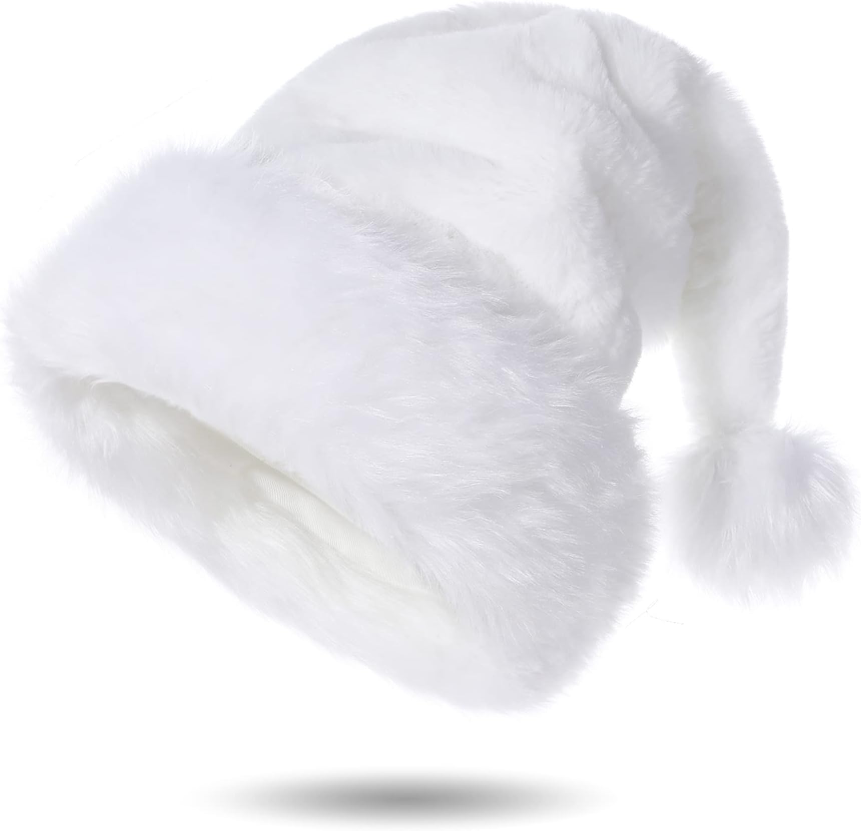 Santa Hats for Adults, Unisex Velvet Touch Comfort Christmas Hats for New Year Festive Party Christmas Supplies