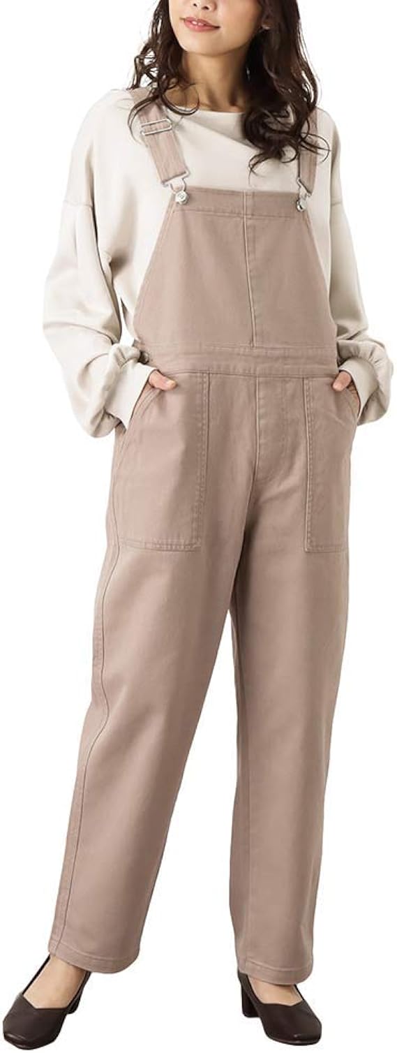 Amazon オーバーオール デニム サロペット カラー レディース カツラギオーバーオール 綿100 ポケット Gl ピンク M オールインワン 通販