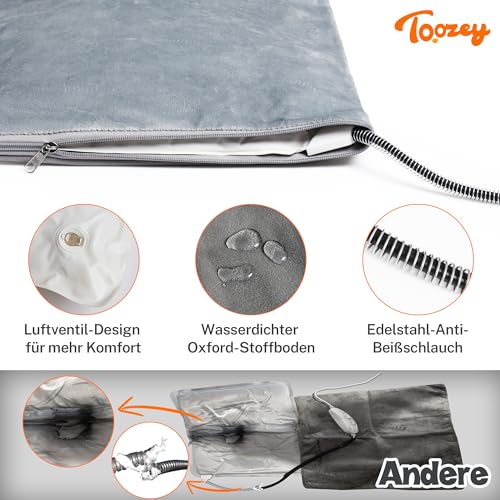 Toozey Outdoor Heizdecke Haustier mit Wasserdicht Abdeckung und Kaubeständigem Kabel, Automatische Temperaturregelung für Neugeborene, Schwanger, Alte, Gelenke Verletzt Katzen und Hunde, 90x60cm