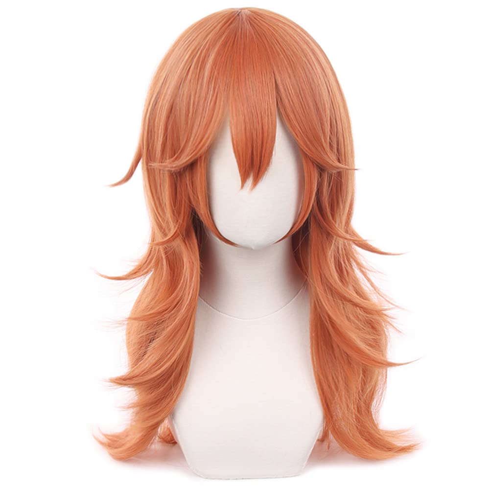 Power Cosplay Wig with Clip Horns Wig Cap, Length approx.85cm