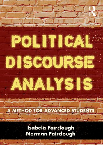 Political Discourse Analysis: A Method for Advanced Students      1st Edition, Kindle Edition