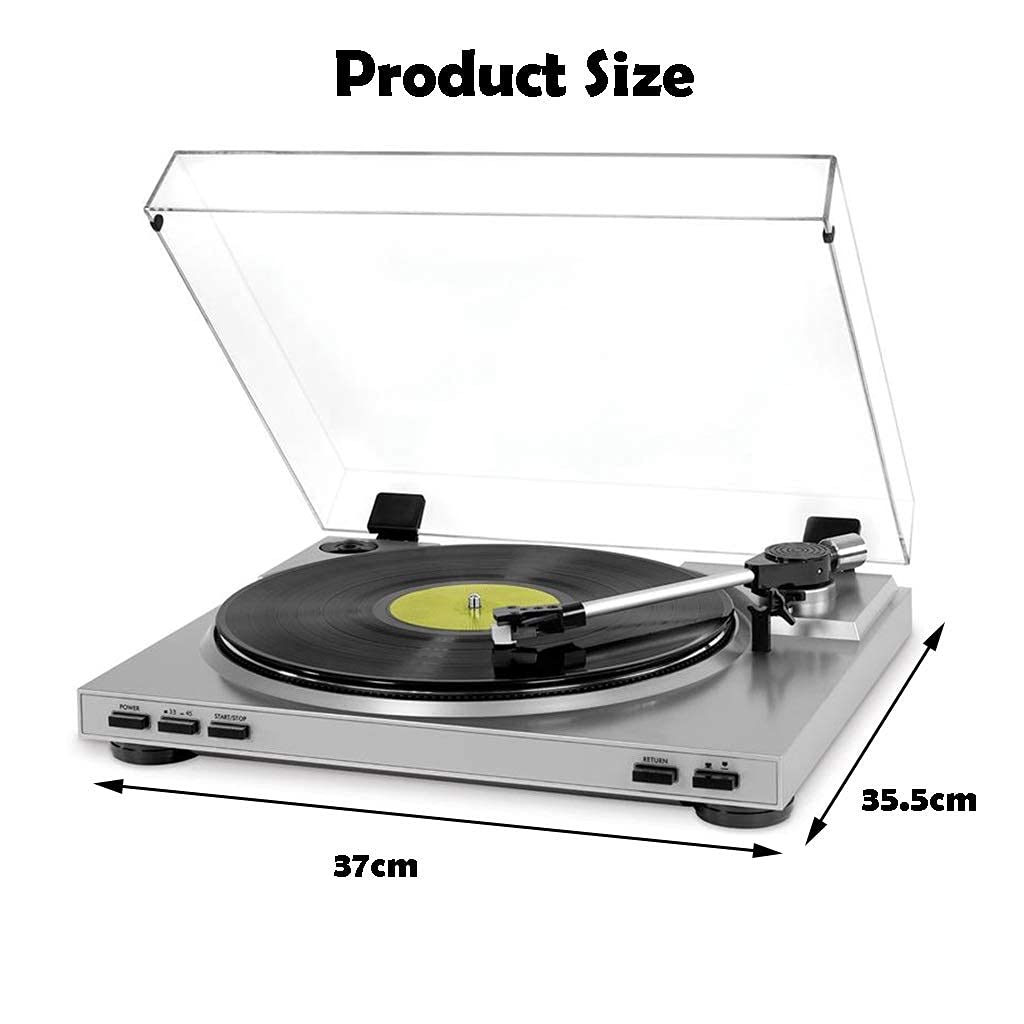 Giradischi per la casa, Giradischi fonografico, Giradischi con Supporto per Dischi in Vinile da 12 Pollici a 33 Giri e Dischi in Vinile da 7 Pollici a 45 Giri, Ornamenti