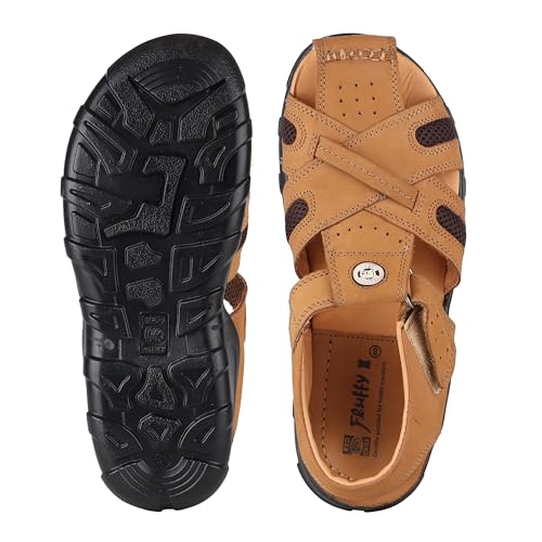 Image of Red Chief Nubuck Leather Casual Slip-On Sandal for Men| RC0317