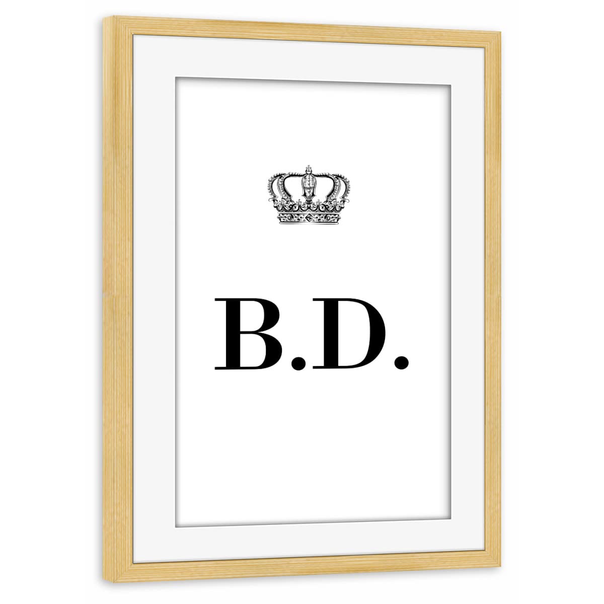 artboxONE Poster mit Rahmen Kiefer 45x30 cm King BD von AB1 Edition - gerahmtes Poster