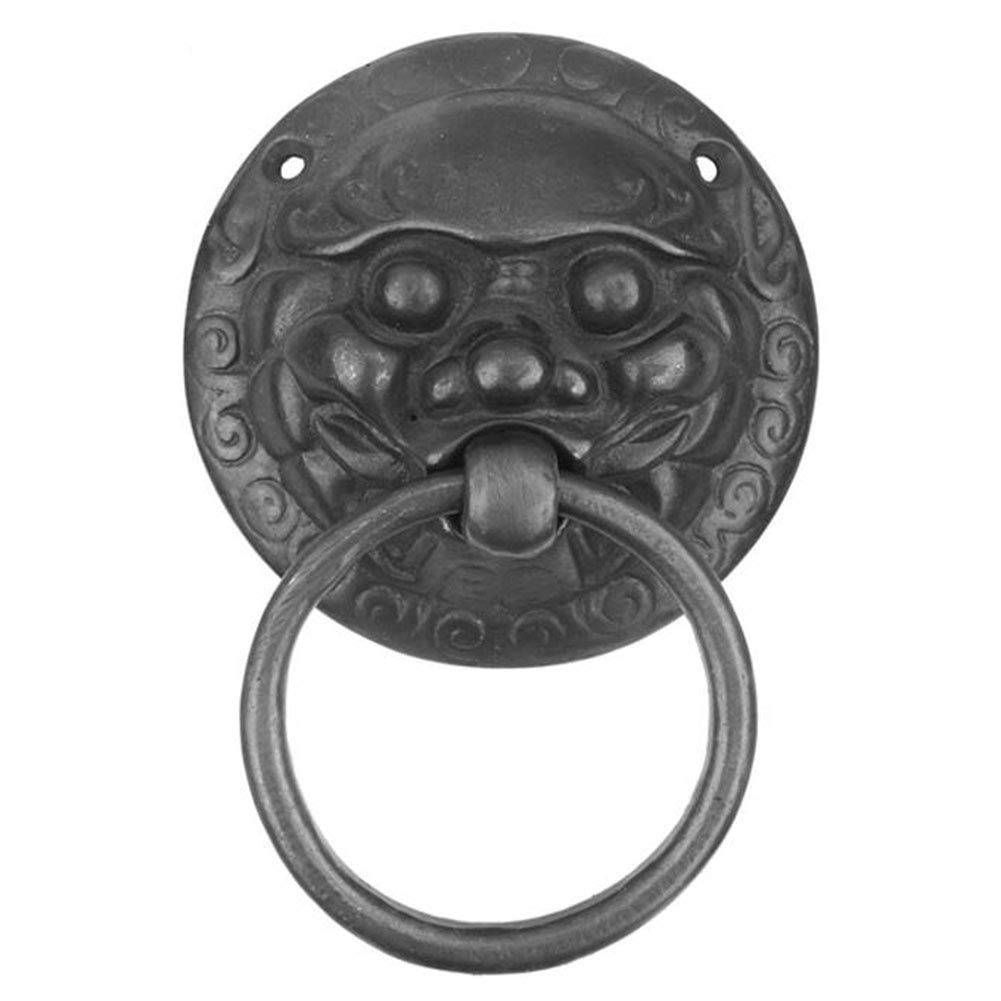 Heurtoir de porte en laiton antique RWRAPS avec anneau massif