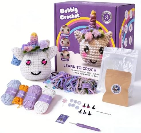 Bubbly Crochet - Luna the Unicorn Starter Kit | Includes Step-by-...
