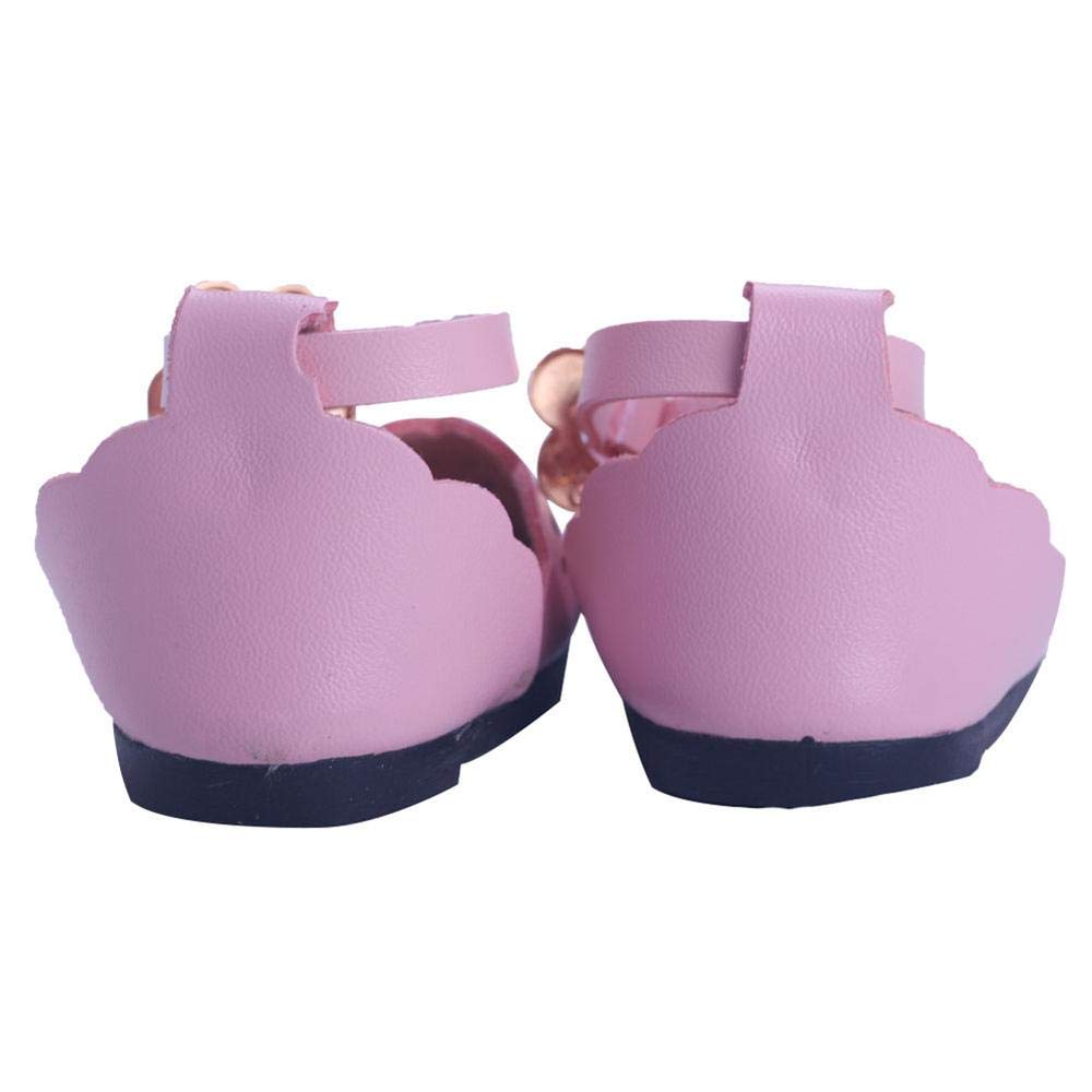 Scarpe per bambole taglia 43 cm pois beige/rosa - Italia