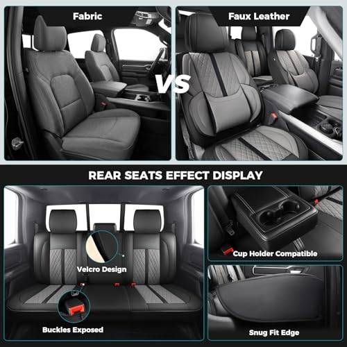 Image of Seat Covers for 2019-2026 Dodge Ram 1500 /2500 /3500, Flat Bench