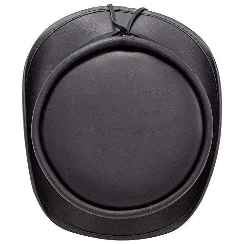 American Hat Makers El Dorado Leather Top Hat, Top Hats For Men & Women (Black) #TOP4