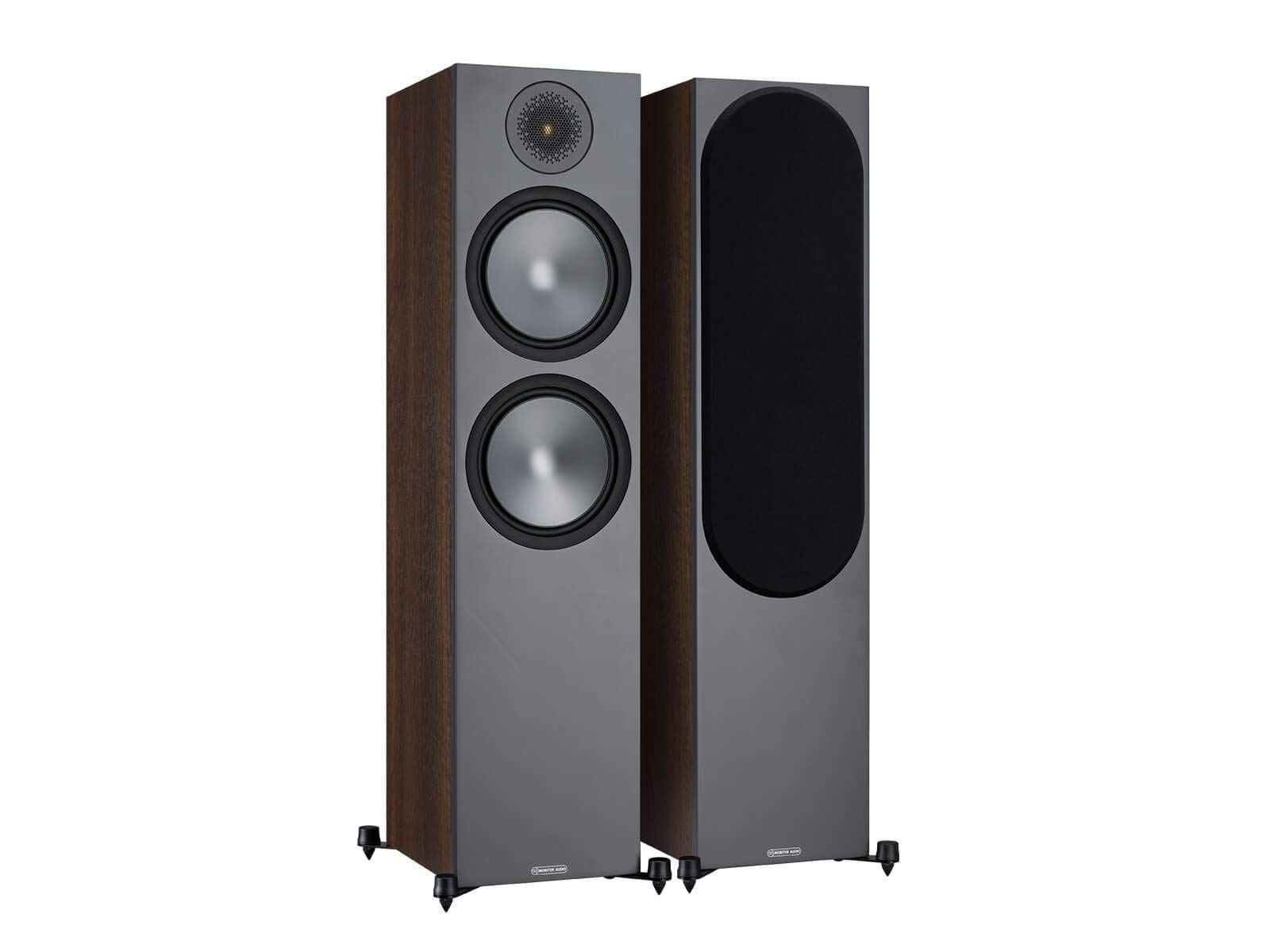 Monitor Audio Bronze 500 Grote Vloerstaande Luidspreker - Walnoot (per paar) (5060565772991)