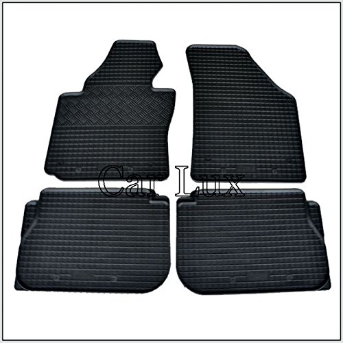 Car Lux AR05949 - Protector alfombra maletero + Alfombras Alfombrillas de goma a medida para Caddy desde 2004-