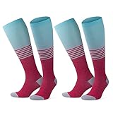 GoWith 1-2 Paar Bambus Kompressionsstrümpfe Damen & Herren (15-20 mmHg Klasse 1) Stützstrümpfe, Thrombosestrümpfe, Kompressionssocken, Plantarfasziitis Socken für Sport, Schwangerschaft 3590