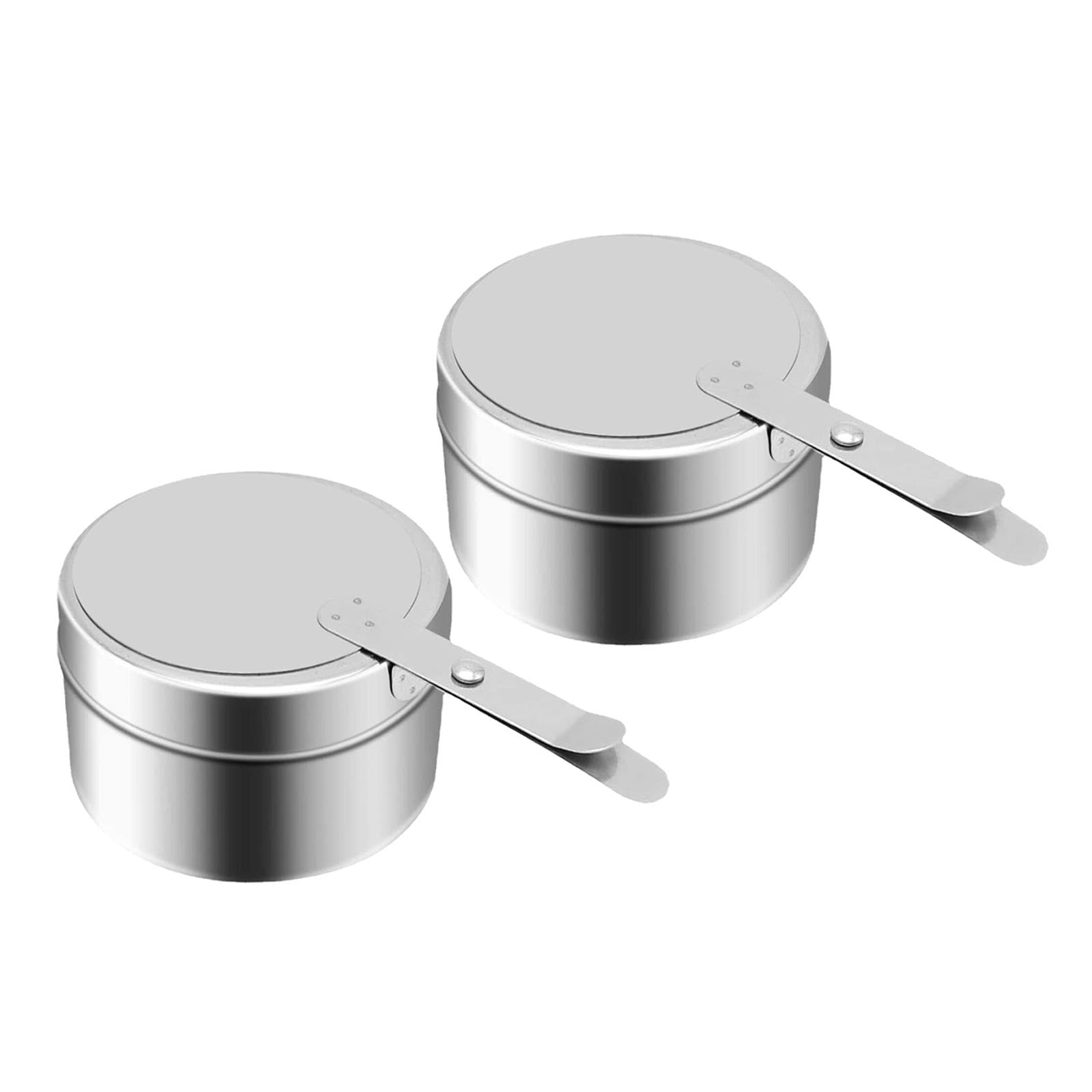 Baoblaze 2 peças de caixas de combustível enlatadas suporte de combustíveis de aço