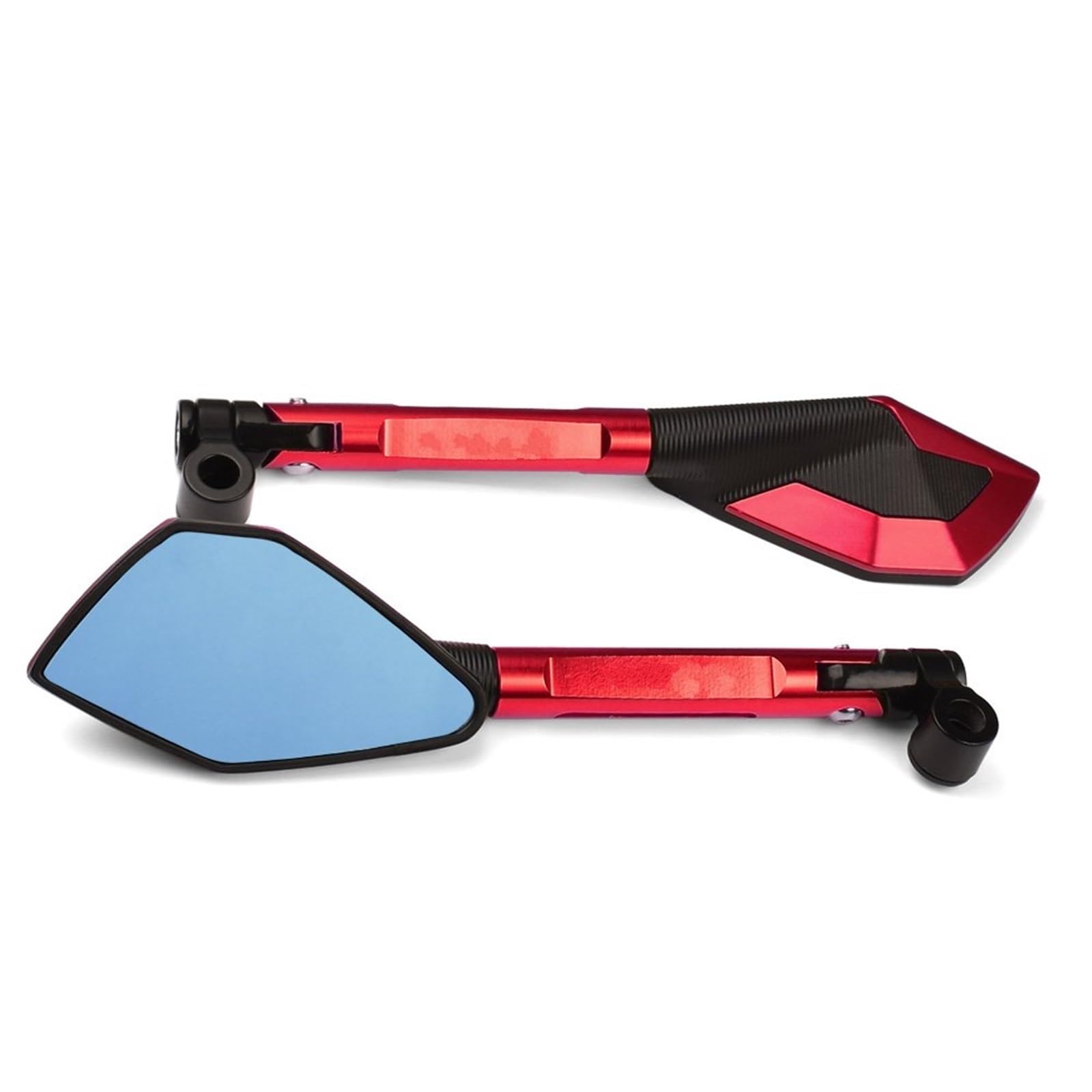 Espejo moto lateral antirreflejo para Yamaha MT09 retrovisor con ajuste angular par rojo 6