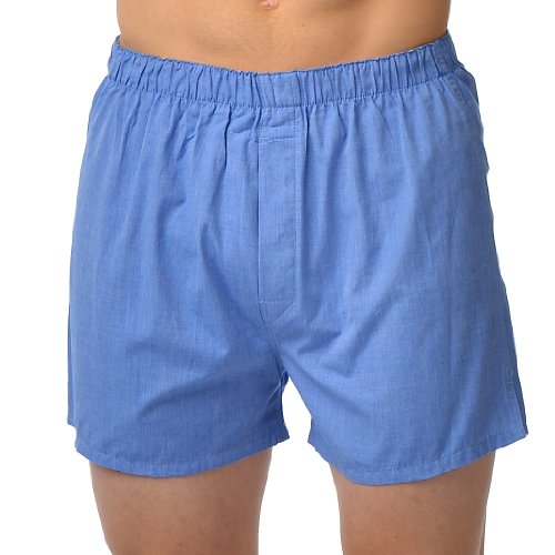Majestic Men's Basic All-Cotton Boxers Blue 44