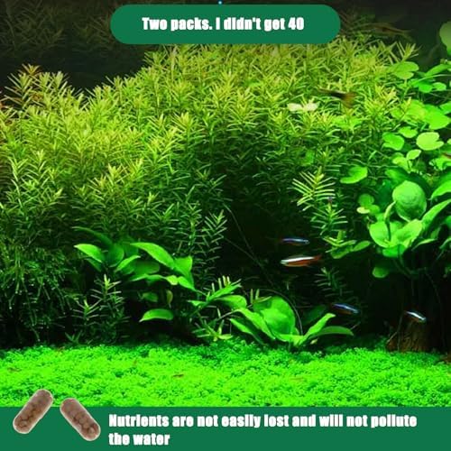 2PCS Freshwater Aquarium Root Tabs Plant Fertilizer 80 Count, Organic Resin Coated Easy Use Root Tabs for Aquarium Plants - 1