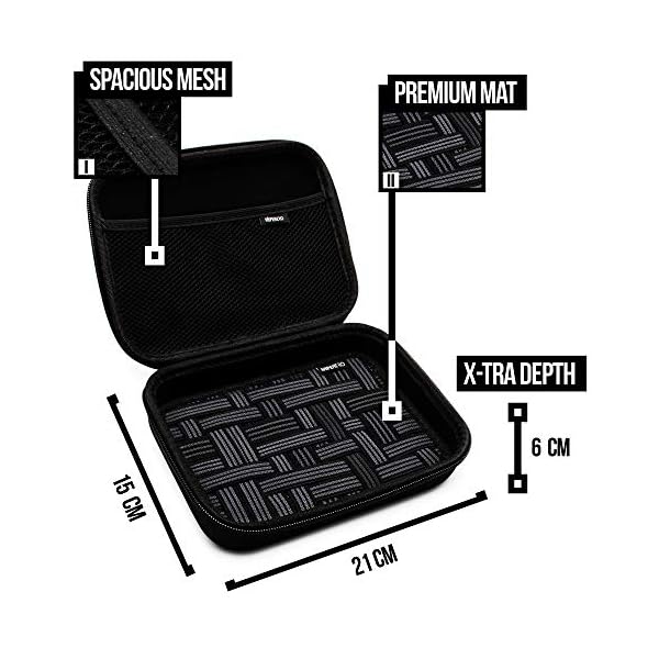 VapeHero® E-Zigarette Tasche mit Premium Matte zum herausnehmen | Dampfer Etui für Liquid Flaschen und Zubehör | Passend… – Bild 3