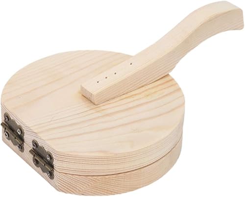 Miniatura 1 de DOITOOL Prensatelas de tortilla para la piel de masa hervida manual para tortilla de maíz de madera, prensatelas de tortilla prensadora de tortillas