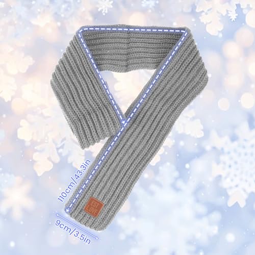 Warm Kids Winter Knit Scarves Soft Knitted Neck Warmer Scarf Warm Scarves Wrap for Boys Girls3