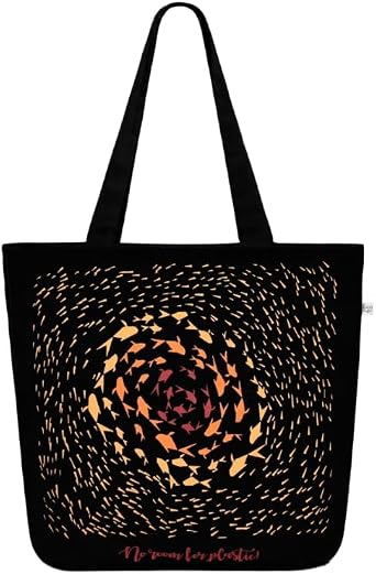 Eco Right Aesthetic Canvas Tote Bag for Women - Large, Reusable, Zippered Tote Bag with Inner Pocket, Perfect for School, Shopping, Work, Beach, Cute & Eco-Friendly Gift for Girls, Teachers, Mothers