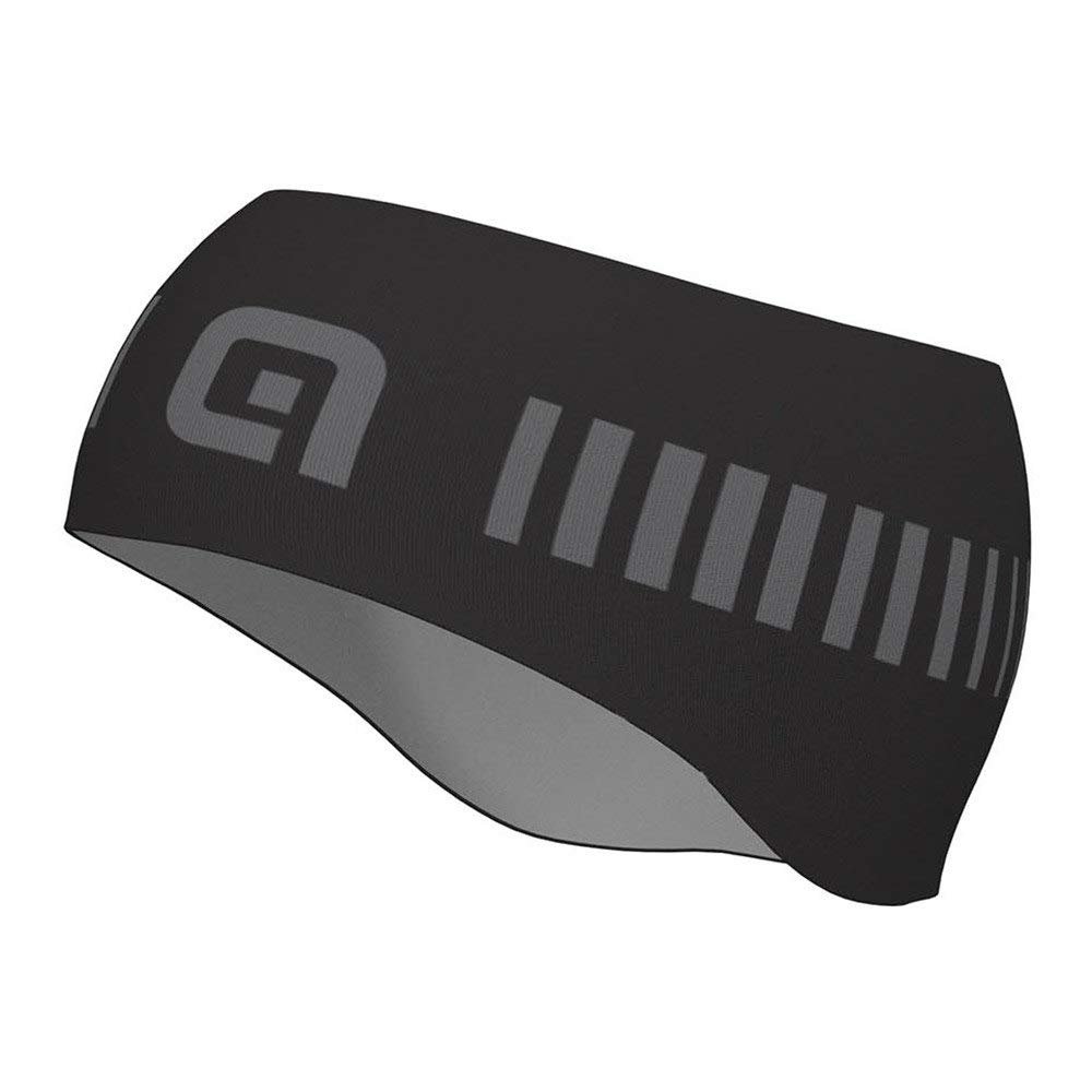 Alé Cycling Unisex Strada Earband Headgear, Black/Charcoal Grey, One Size