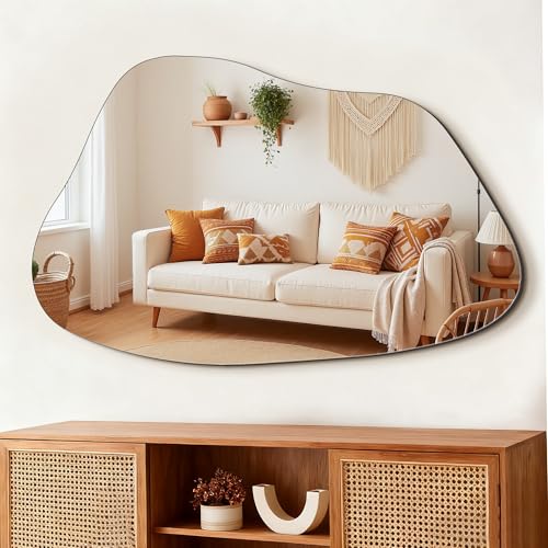 FICTOR Irregular Asymmetrical Wall Mirror, 36' x...