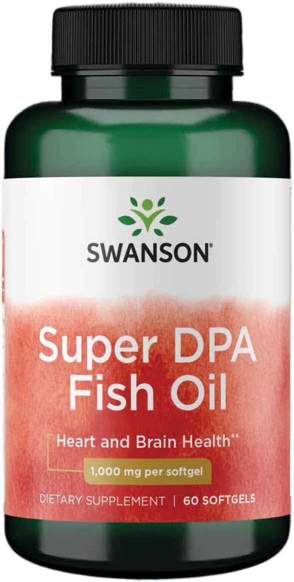 Swanson Super Dpa Fish Oil 1,000 mg 60 Sgels (2 Pack)