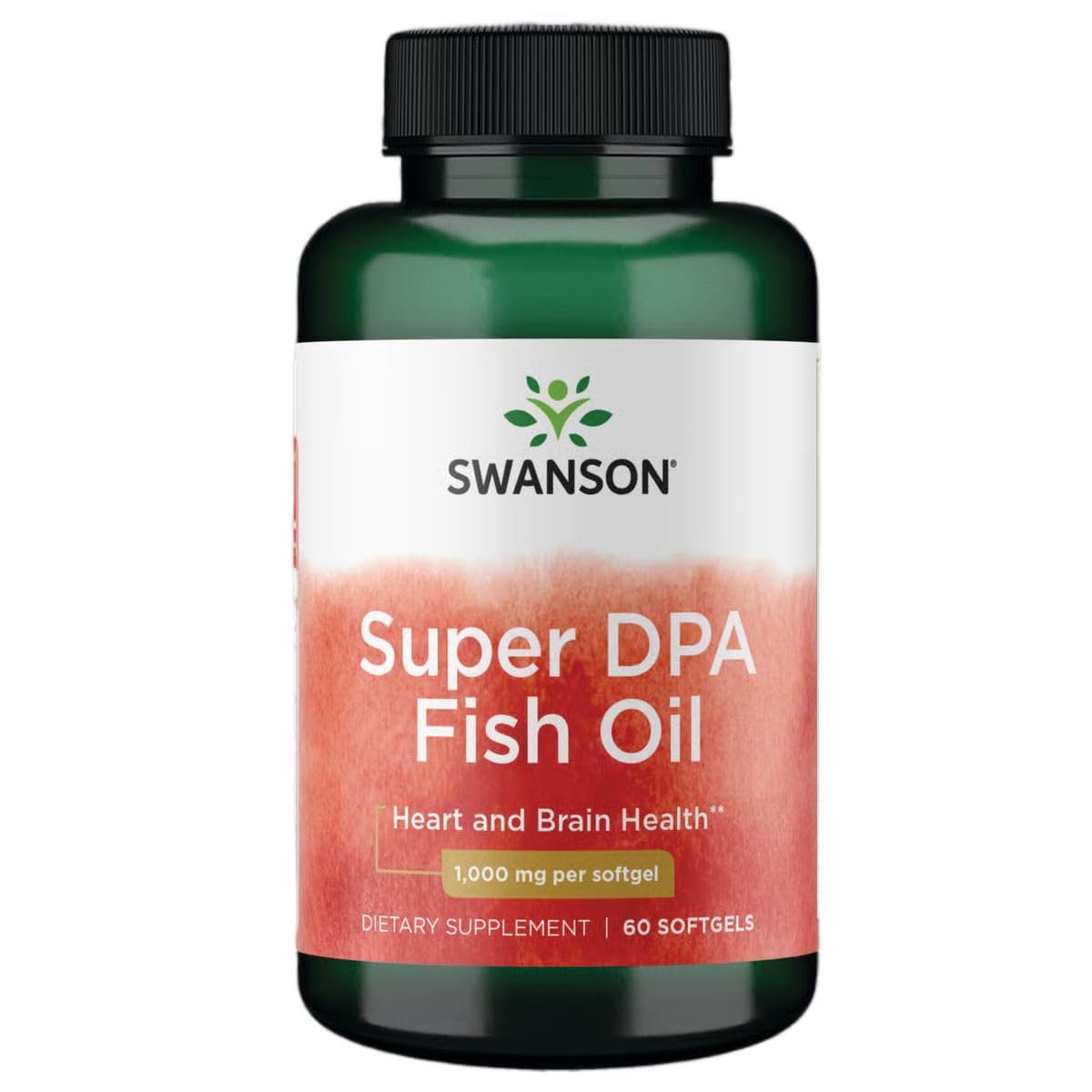 Swanson Super Dpa Fish Oil 60 Sgels (1 Pack)