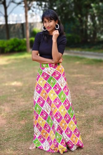 Image of Women's Printed Maxi Wraparound Skirt