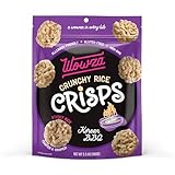 Wowza Korean BBQ Rice Crisps, Healthy Sticky Rice Crunchy Rice Crisps, 3.5 oz bag (8 pack)