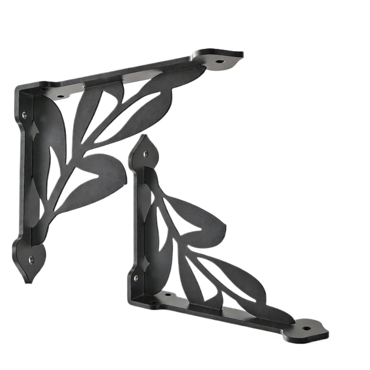 2pcs 20.32x17.78cm Heavy Duty Metal Corner Bracket for Floating Shelves