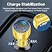 3-Port 90W USB C Car Charger, PD30W & QC3.0 Fast Car Charger Cigarette Lighter Plug Adapter for iPhone/Android/Samsung/iPad (Yellow)