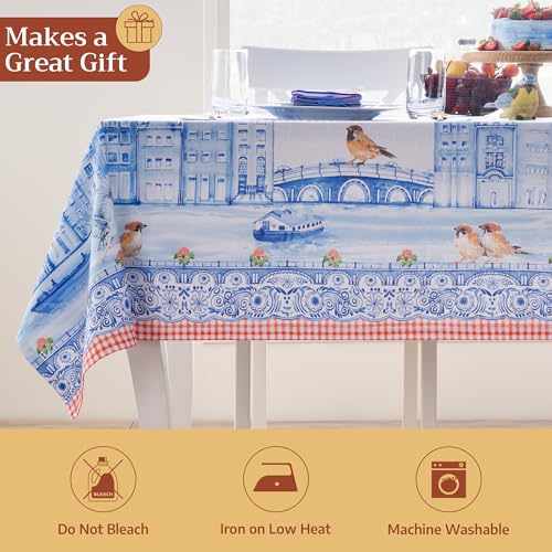 Nappe coton pour repas de printemps et table de cuisine - 6