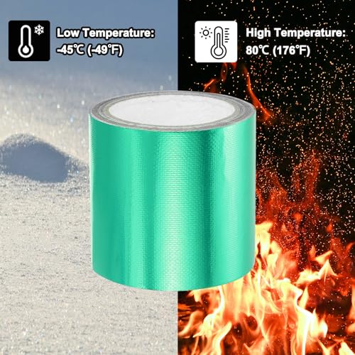 Image of PATIKIL Awning Repair Tape 4 inch x 26ft Waterproof Canvas Tape High Adhesive Tear Repair Patch Kit for PVC Tarpaulin Tent Awning Fabric RV Sail Boat Cover, Green