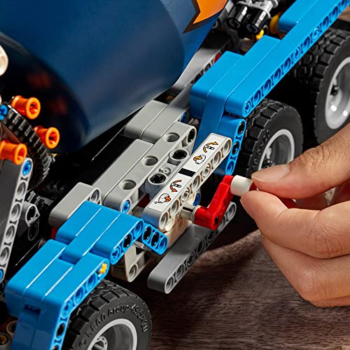 LEGO Building Block Technic Multicolour Plastic Concrete Mixer Truck 42112 Building Set - Image 8