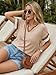 Dokotoo Summer Tops for Women Short Sleeve Colorblock Casual V Neck Basic Shirts Trendy Fashion 2026 Outfits Beige Medium