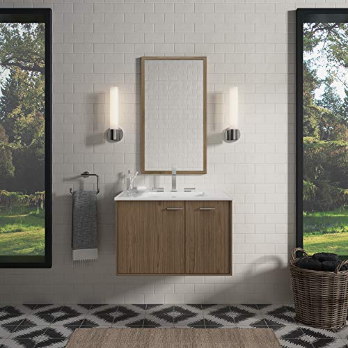 Kohler K-99541-R-1Wm Jute 30-Inch Vanity With 1 Door And 1 Drawer On Right, Walnut Flax #TOP3