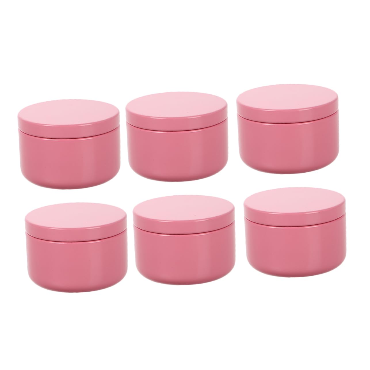 TOVINANNA 6pcs Candle Jars Leakproof Aluminum Containers for Essential Oils Blends and Spice Storage for Home Office and Spa Use