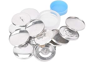 Jean Button Covers - 40mm Adjustable Refill Forms for Sewing and DIY