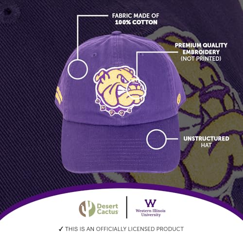 Gorra bordada con visera ajustable color púrpura miniatura 4