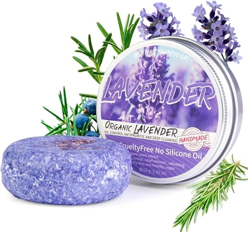 Champú y jabón para cubrir el cabello gris, barra de champú de lavanda, para cabello gris, barra de champú inversa, para cabello gris, barba y cejas, unisex