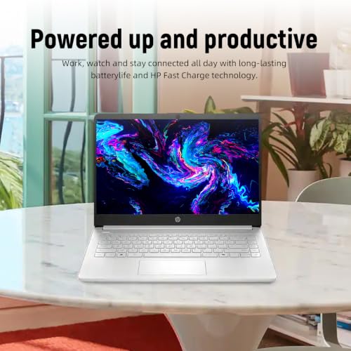 Image of HP 14 inch HD Student Business Laptop, Intel N150, 4GB RAM, 192GB Storage | (128GB UFS + 64GB SD Card), 720p Webcam, Slim Design, Copilot AI, WiFi 6, 1 Year Office 365, Win 11, Natural Silver