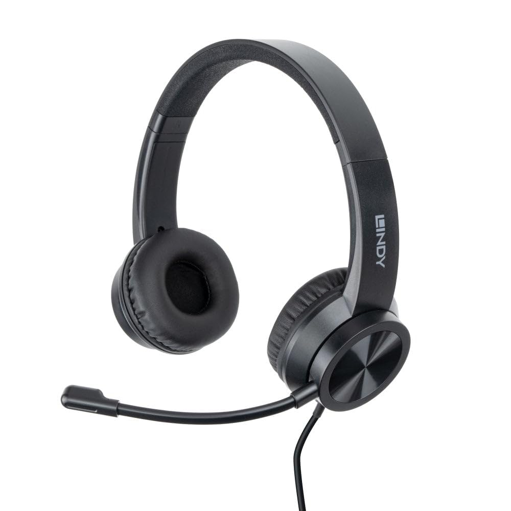 Casque micro USB-C LINDY 20439 avec télécommande pour PC portables